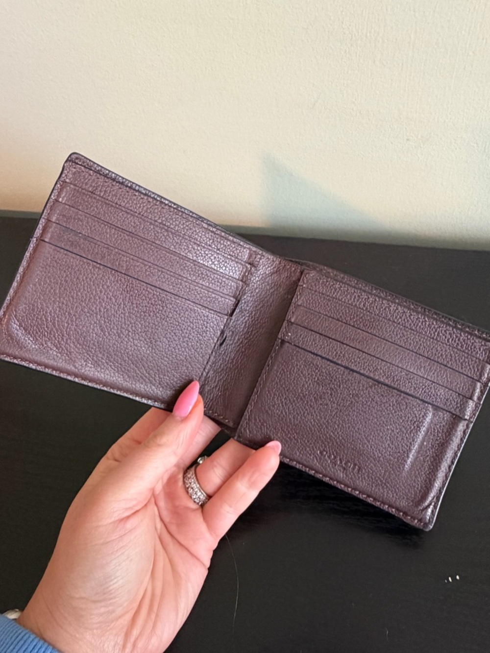 Coach Men's Dark Brown Leather Wallet - Picture 4 of 11